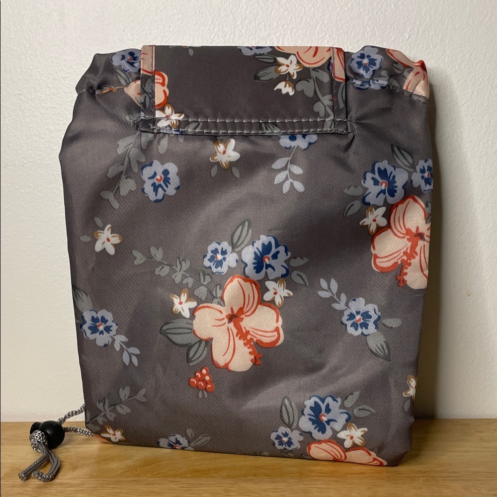 Floral Gray Satchel - Picture 3 of 3